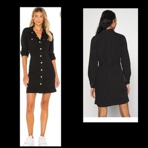 Levi’s Free people Black Denim long sleeve dress